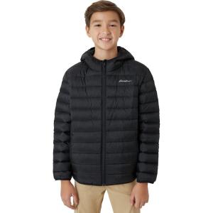 Eddie Bauer Boys’ Jacket – CirrusLite Weather Resistant Down Coat for Boys – Insulated Quilted Bubble Puffer (3-20)(Black)