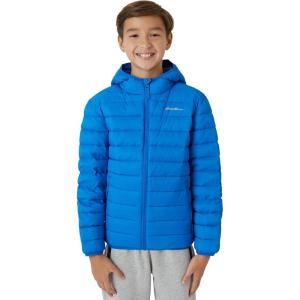 Eddie Bauer Boys’ Jacket – CirrusLite Weather Resistant Down Coat for Boys – Insulated Quilted Bubble Puffer (3-20)(Blue Sapphire)