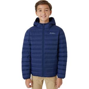 Eddie Bauer Boys’ Jacket – CirrusLite Weather Resistant Down Coat for Boys – Insulated Quilted Bubble Puffer (3-20)(Navy Blue)