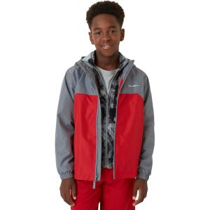 Eddie Bauer Boys’ Jacket – Lone Peak Waterproof 3-in-1 Insulated Windbreaker Coat with Removable Fleece Lining (5-20)(Crimson)