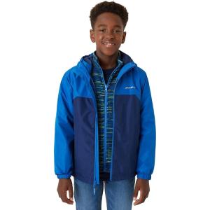 Eddie Bauer Boys’ Jacket – Lone Peak Waterproof 3-in-1 Insulated Windbreaker Coat with Removable Fleece Lining (5-20)(Nautical Blue)
