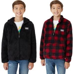 Eddie Bauer Boys’ Sweatshirt – 2 Pack Hooded Full Zip Hoodie Sweatshirt, Quarter Zip Pullover – Sweatshirts for Boys (5-20)(Black)