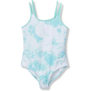 Eddie Bauer Girls Swimsuit – UPF 50+ Sun Protection Quick Dry One-Piece Swimsuit for Girls, Summer Bathing Suit (XS-XL)(Tie Dye)