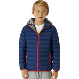 Eddie Bauer Kids’ Reversible Jacket – Weather Resistant Quilted Down Coat for Boys and Girls (3-20)(Navy Blue)
