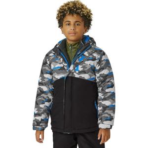 Eddie Bauer Kids’ Ski Jacket – Waterproof 3 in 1 Insulated Coat with Removable Shell Jacket for Boys and Girls (3-16)(Black)