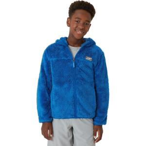 Eddie Bauer Kids’ Zip Up – Kids’ Full Zip Ultra Soft Sherpa Fleece Hoodie Sweatshirt for Boys and Girls (5-20)(Classic Blue)