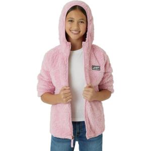 Eddie Bauer Kids’ Zip Up – Kids’ Full Zip Ultra Soft Sherpa Fleece Hoodie Sweatshirt for Boys and Girls (5-20)(Dusty Pink)