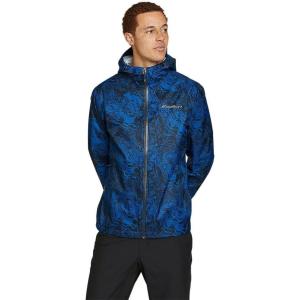 Eddie Bauer Men’s Cloud Cap Rain Jacket(Pacific Blue)