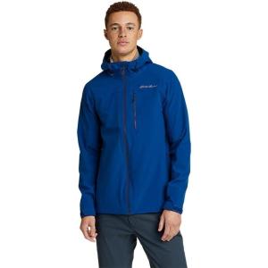 Eddie Bauer Men’s Cloud Cap Stretch 2.0 Rain Jacket(Pacific Blue)