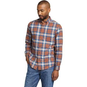 Eddie Bauer Men’s Favorite Classic Fit Flannel-Plaid(Cocoa)