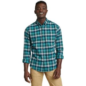 Eddie Bauer Men’s Favorite Classic Fit Flannel-Plaid(Dusty Jade)