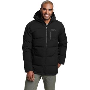 Eddie Bauer Men’s Glacier Peak Seamless Stretch Down Parka(Black)