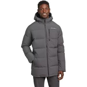 Eddie Bauer Men’s Glacier Peak Seamless Stretch Down Parka(Dark Smoke)