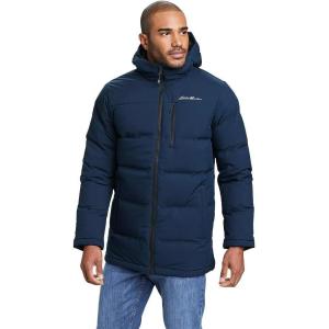 Eddie Bauer Men’s Glacier Peak Seamless Stretch Down Parka(Indigo)