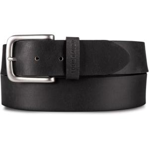 Eddie Bauer Men’s Leather Belt | Casual | Everyday | Jeans | Trousers | Chinos | Metal Buckle(Bridle Leather – Black)