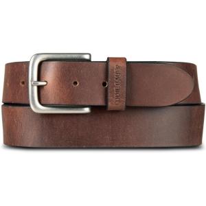 Eddie Bauer Men’s Leather Belt | Casual | Everyday | Jeans | Trousers | Chinos | Metal Buckle(Bridle Leather – Brown)