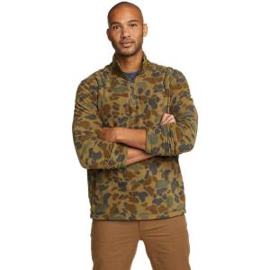 Eddie Bauer Men’s Quest Fleece 1/4-Zip Pullover(Antique Gold)