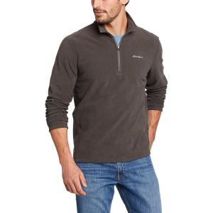 Eddie Bauer Men’s Quest Fleece 1/4-Zip Pullover(Dark Smoke)