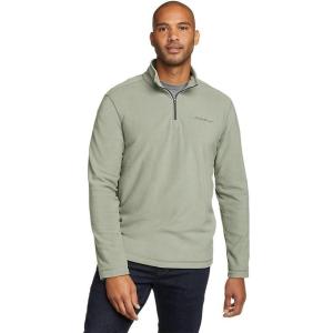 Eddie Bauer Men’s Quest Fleece 1/4-Zip Pullover(Sage)