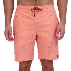 Eddie Bauer Men’s SPF 50+ E-Board Swim Trunks(Coral Neon)