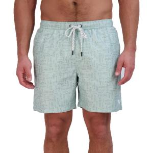 Eddie Bauer Men’s SPF 50+ Volley Swim Trunk – Fun Designs, Comfortable and Stylish, 7″ Inseam(Celadon)