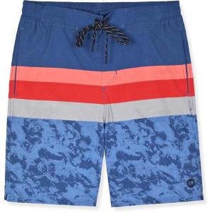 Eddie Bauer Men’s SPF 50+ Volley Swim Trunk 8″ Inseam Comes with Comfort Liner – Ultimate Comfort & Stretch(Blue Bird)