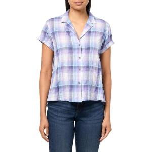 Eddie Bauer Men’s Wp Ss Packable Camp Shirt(Iris)