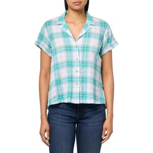 Eddie Bauer Men’s Wp Ss Packable Camp Shirt(Sea Green)