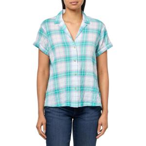 Eddie Bauer Mens Wt Ss Packable Camp Shirt(Sea Green)