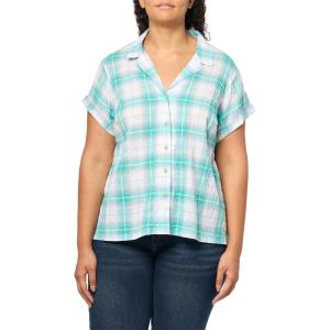 Eddie Bauer Men’s Ww Ss Packable Camp Shirt(Sea Green)