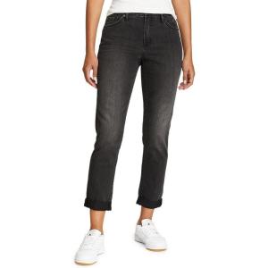 Eddie Bauer Women’s Boyfriend Mid-Rise Jeans – Slim Fit(Washed Cinder)