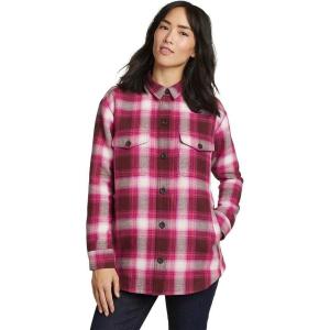 Eddie Bauer Women’s Campfire Bonding Flannel Jacket(Dk Chinaberry)