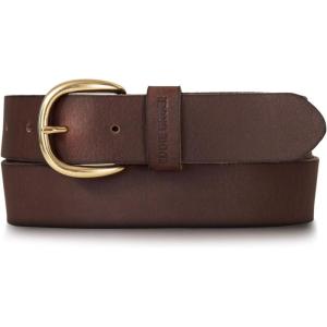 Eddie Bauer Women’s Casual Leather Belts with Durable Metal Buckle(Classic Leather – Brown)