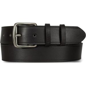 Eddie Bauer Women’s Casual Leather Belts with Durable Metal Buckle(Double Keeper – Black)