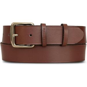 Eddie Bauer Women’s Casual Leather Belts with Durable Metal Buckle(Double Keeper – Tan)