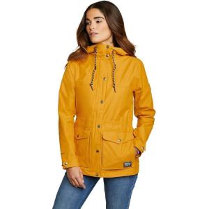 Eddie Bauer Women’s Charly Waterproof Rain Jacket(Dk Marigold)