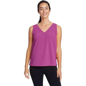 Eddie Bauer Women’s Departure V-Neck Tank Top – Solid(Deep Magenta)