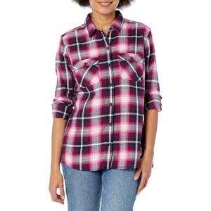 Eddie Bauer Women’s Firelight Flannel Shirt(Bubble Gum)