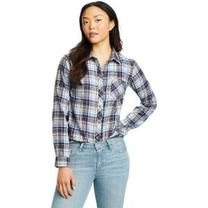 Eddie Bauer Women’s Firelight Flannel Shirt(Ice)
