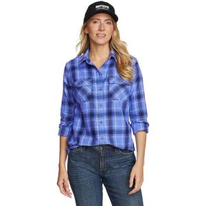 Eddie Bauer Women’s Firelight Flannel Shirt(Viola)