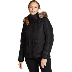 Eddie Bauer Women’s Lodge Cascadian Down Hoodie(Black)