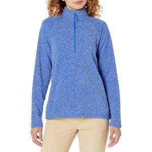 Eddie Bauer Women’s Quest Fleece 1/4-Zip – Solid(Blue Bell)