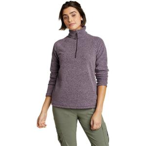 Eddie Bauer Women’s Quest Fleece 1/4-Zip – Solid(Eggplant)
