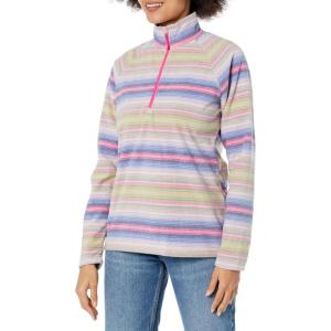 Eddie Bauer Women’s Quest Fleece 1/4-Zip – Solid(Pale Lavendar)