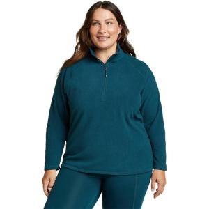 Eddie Bauer Women’s Quest Fleece 1/4-Zip – Solid(Peacock)
