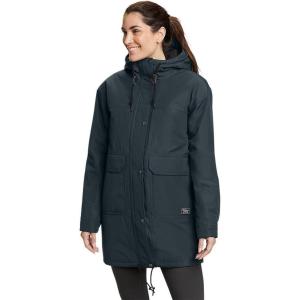 Eddie Bauer Women’s Rainfoil Insulated Waterproof Rain Parka(Storm)