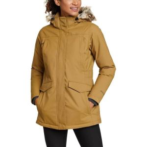 Eddie Bauer Women’s Silver Lining Down Waterproof Rain Parka(Bronze)