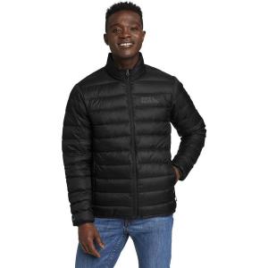 Eddie Bauer mens Cirruslite Down Jacket(Black Recycled)