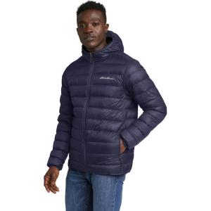 Eddie Bauer mens Cirruslite Hooded Down Jacket(Atlantic)