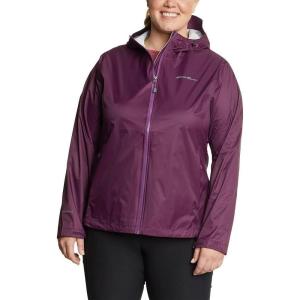 Eddie Bauer womens Cloud Cap Rain Jacket(Dk Plum)